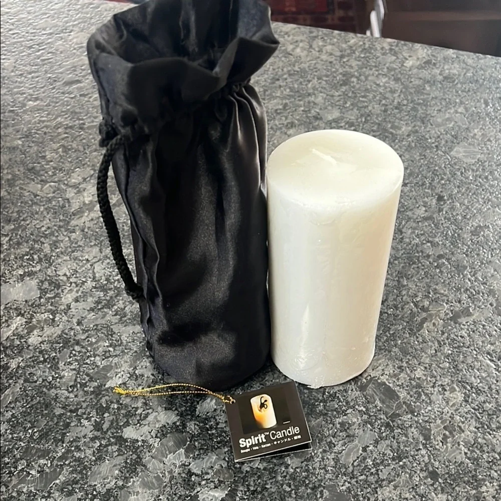 Design Ideas Spirit Candle Hidden Dance Sculpture 6” White Pillar Candle - New
